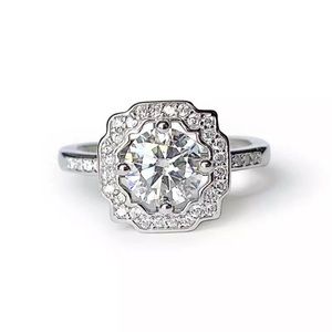 Diamond Moissanite Ring S925